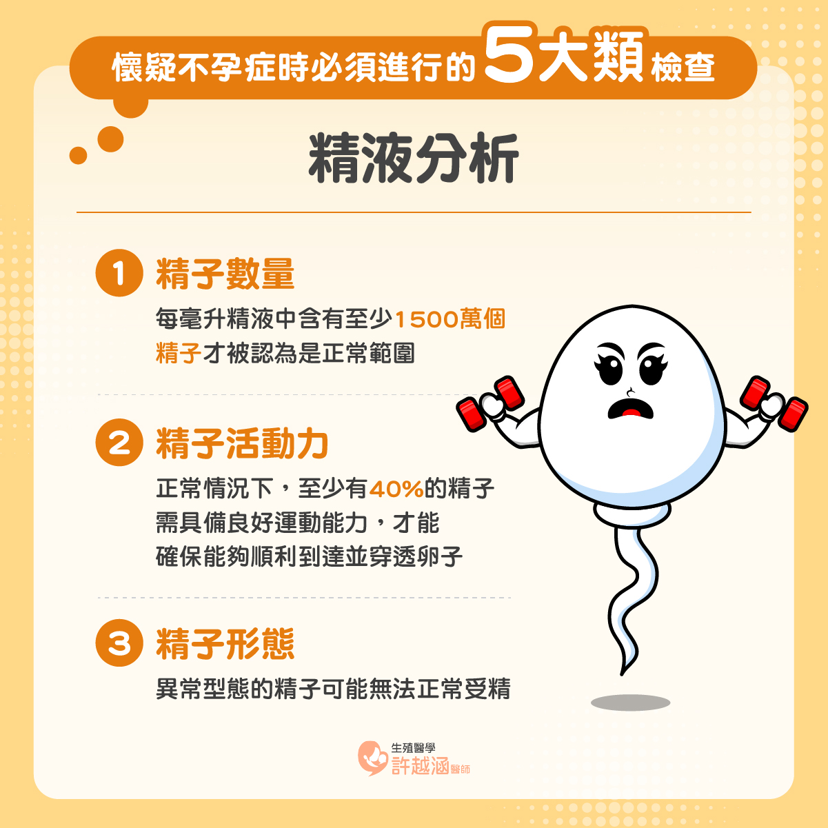 懷疑不孕症?你必須要做的5大類檢查項目 不孕症 檢查項目 精液分析