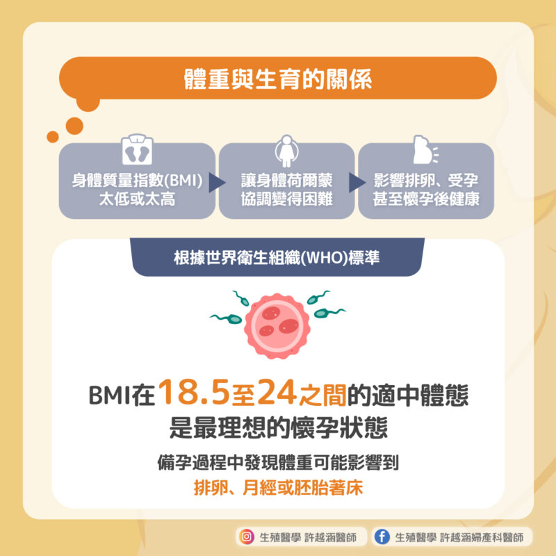 減重真的會更容易受孕嗎？體重和生育力的關係 - 生殖醫學｜ 許越涵婦產科醫師